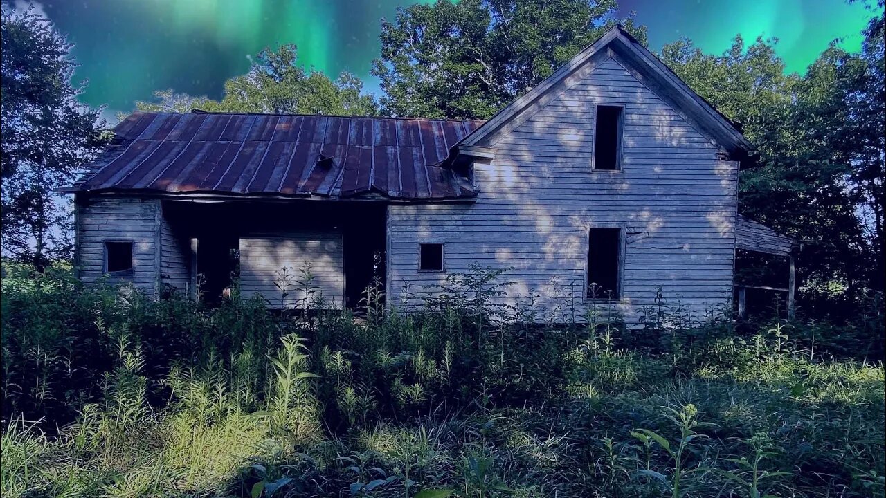 Abandoned White Farmhouse With Windmill (Daytime Explore)