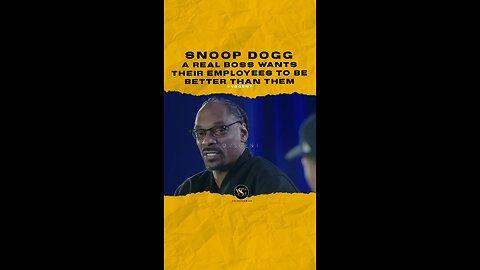 #snoopdogg A real boss wants their employees to be better than them. Is this true? 🎥 @Complex