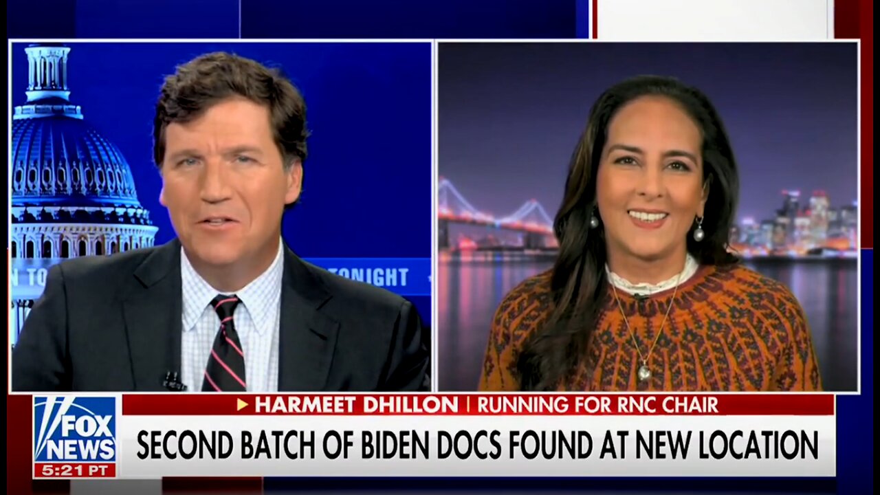 Harmeet Dhillon Joins Tucker Carlson to Discuss Biden's Classified Files