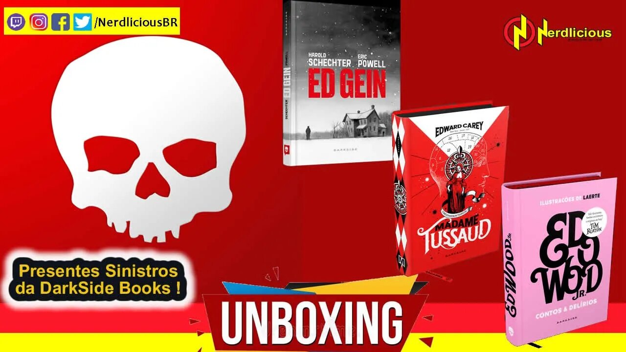 🎁 UNBOXING! Ganhamos 3 livros sinistros da DARKSIDE BOOKS! Conheça eles aqui!