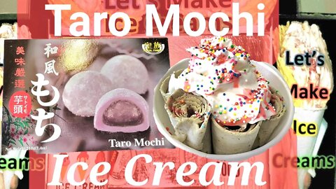 Taro Mochi Glutinous Rice Cake Ice Cream