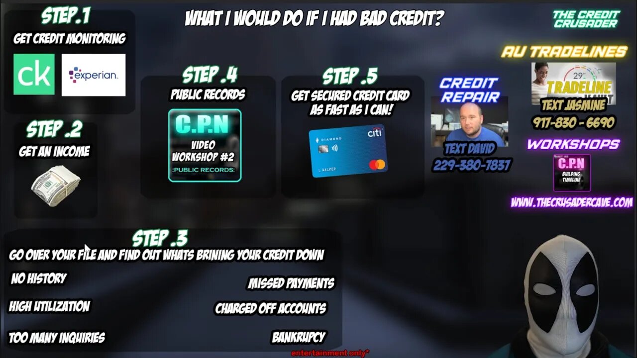 WHAT I WOULD DO IF I HAD BAD CREDIT? 📢This video is for education only!