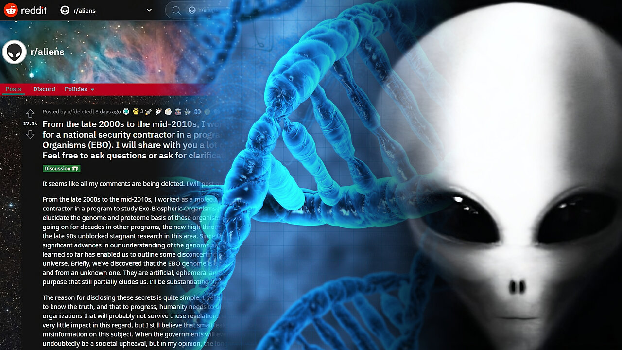 The ALIEN molecular biologist that took Reddit by storm!