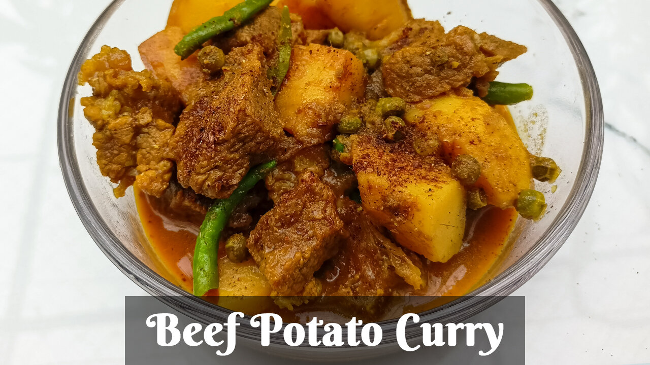 Beef Potato Curry | আলু দিয়ে গরুর মাংসের ঝোল | Homestyle Beef Curry | Easy Beef Curry recipe