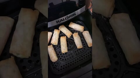 Another Batch of Spring Rolls Coming Out of the Air Fryer