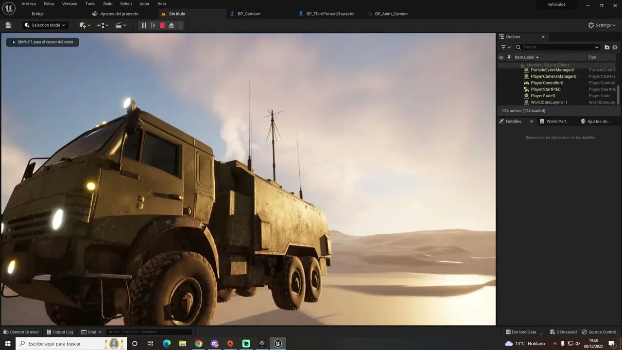 Cómo crear un vehículo manejable (Vigilante) - Unreal Engine 5.1