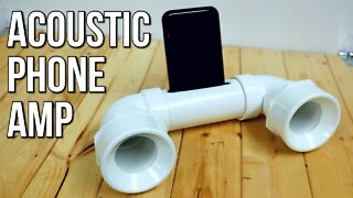PVC Acoustic Phone Amplifier - Easy DIY Project & Gift Idea!