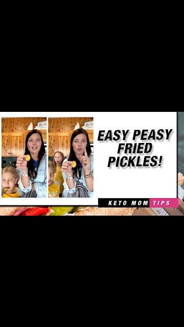 Easy Peasy Fried Pickles | Keto Mom