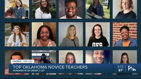 Top Oklahoma novice teachers honored in 20 under 2 list