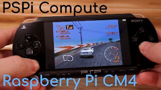 PSPi Compute Teaser - Raspberry Pi CM4 in a PSP Shell