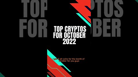 Top #Crypto For October 2022 👀 #Shorts