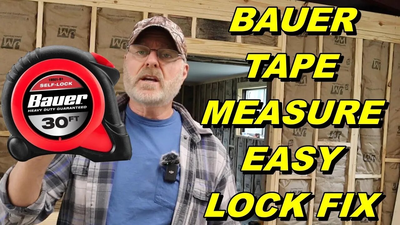 Bauer Tape Measure Locking Mechanism Fix