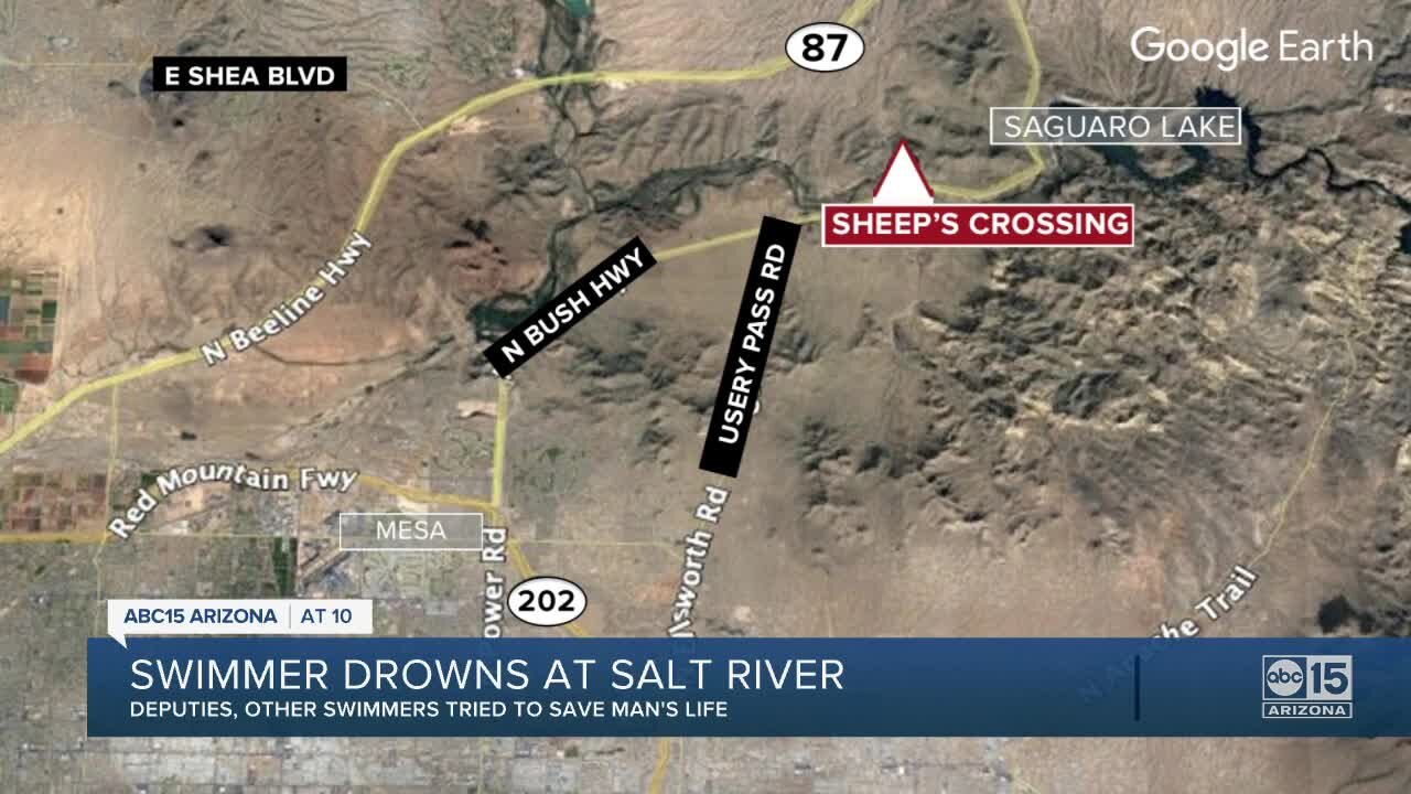 MCSO: Man drowns at Salt River in Sheep's Crossing area