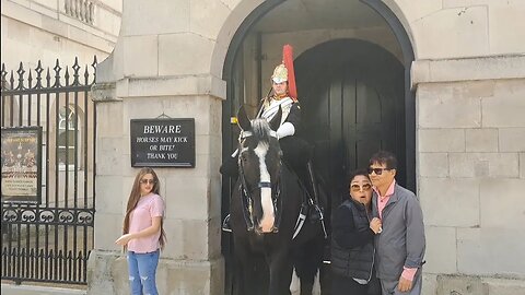 Some tourists are scared easily. #horseguardsparade