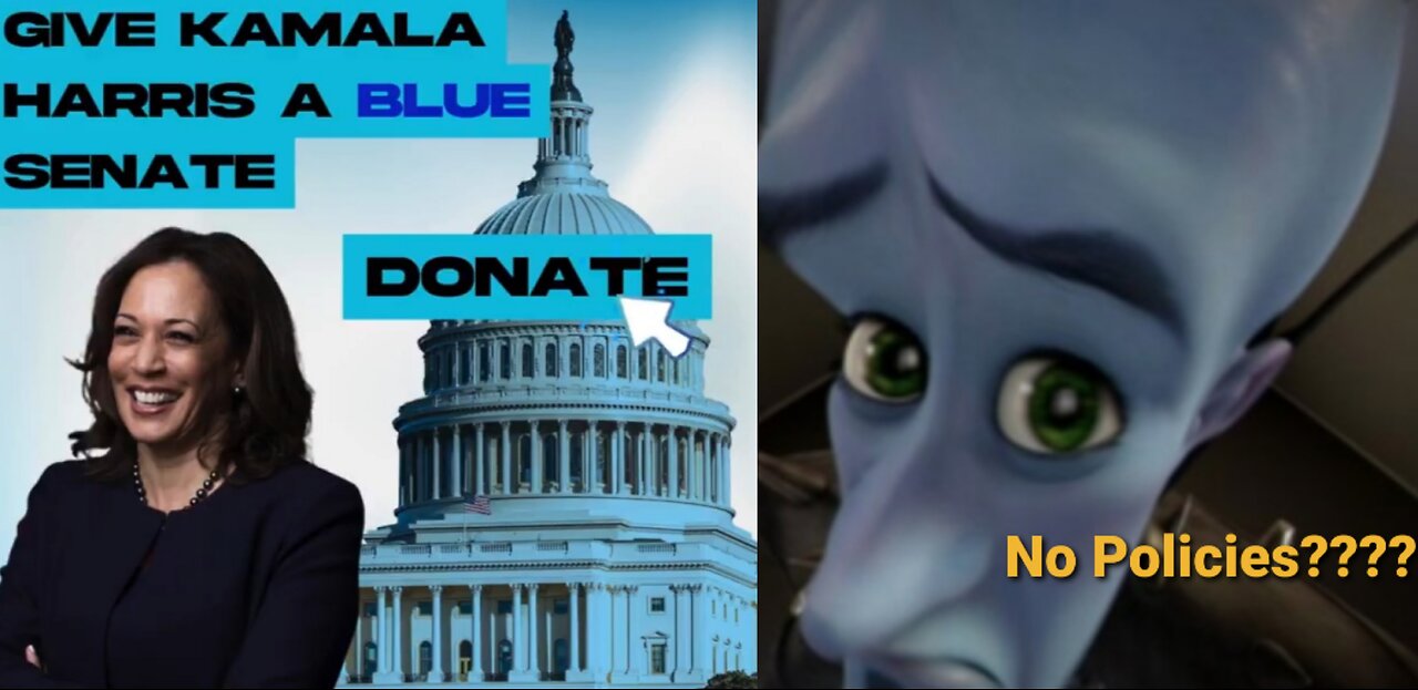 Kamala Campaign Website Is Only Asking For Money & Has No Policies To Offer