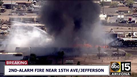 FD: 2nd-alarm fire at central Phoenix recycling plant