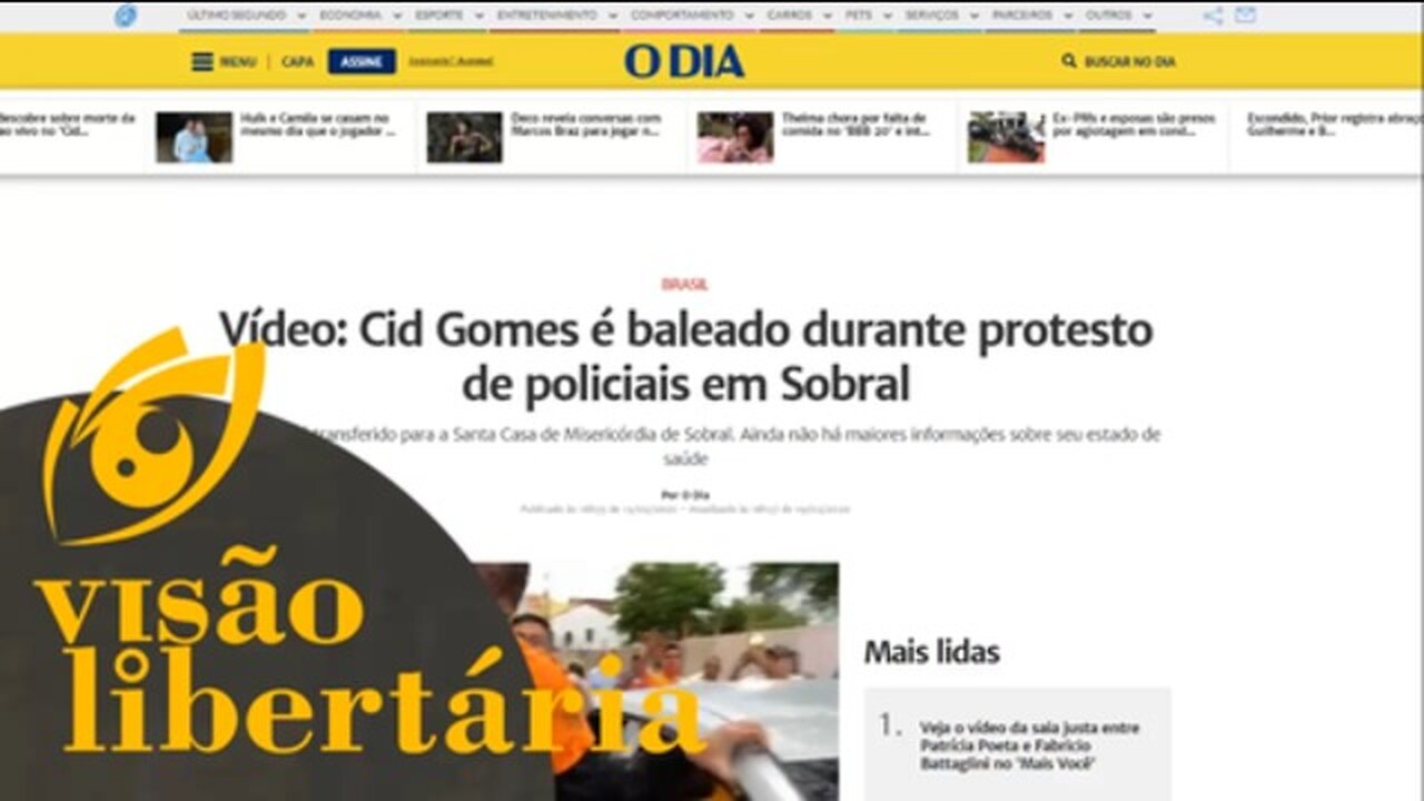 Cid Gomes mereceu o tiro? | Visão Libertária - 20/02/20 | ANCAPSU