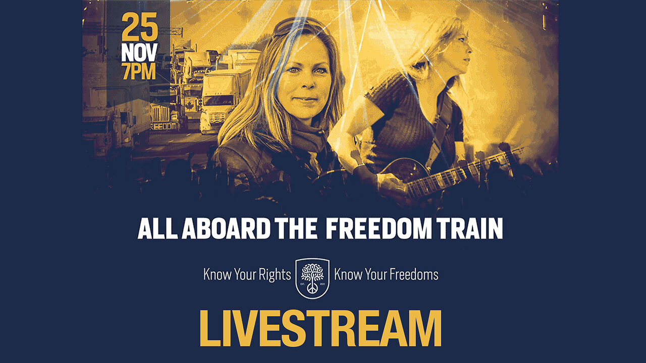 🔴 WATCH LIVE: Tamara Lich's musical performance! ALL ABOARD THE FREEDOM TRAIN — 7 p.m. ET (5 p.m. MT), November 25, 2023