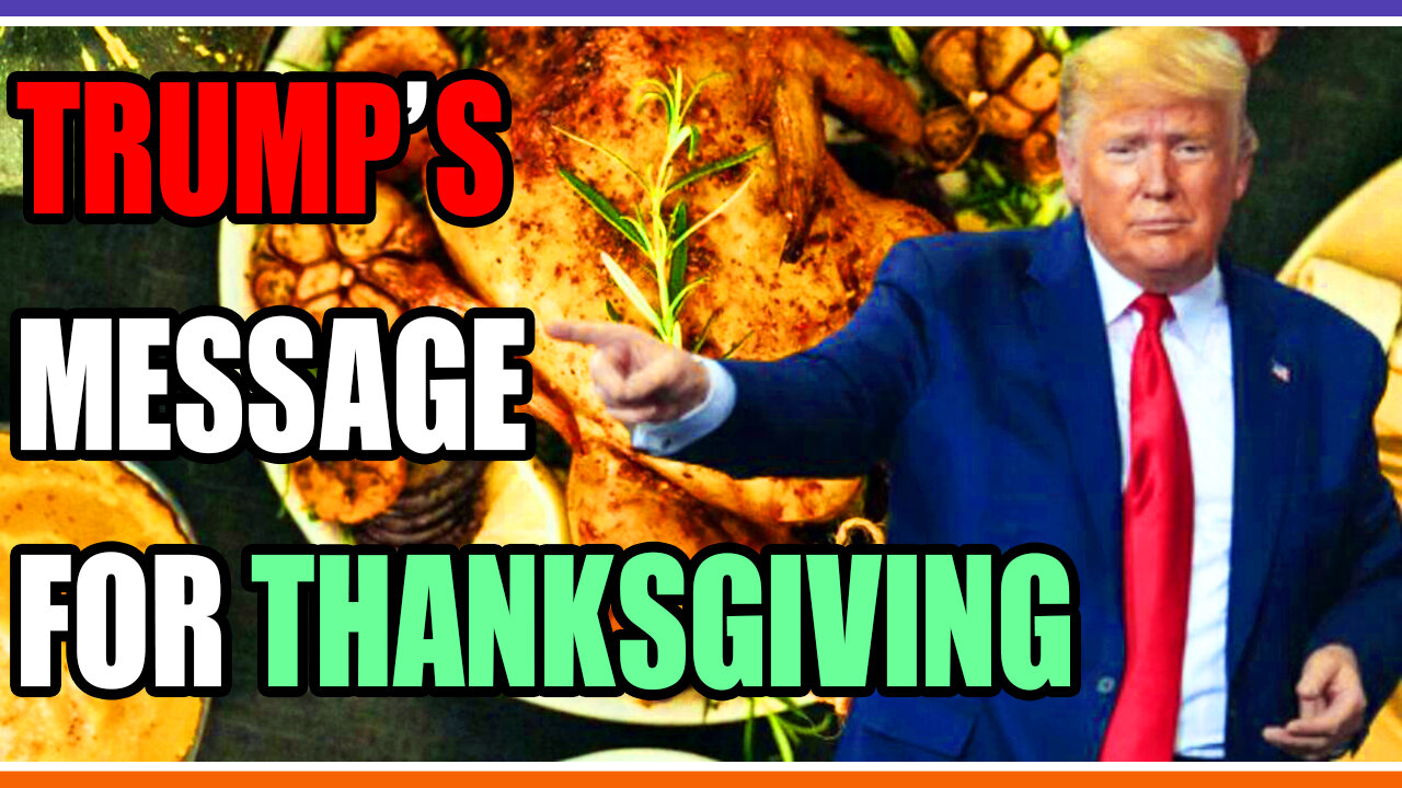 🔴LIVE: Trump's Thanksgiving Message, Tons of Good News, Thanksgiving Watch Party 🟠⚪🟣