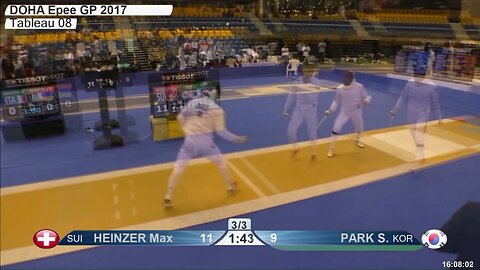 Epee Fencing - 1000 stings! | Heinzer M vs Park S