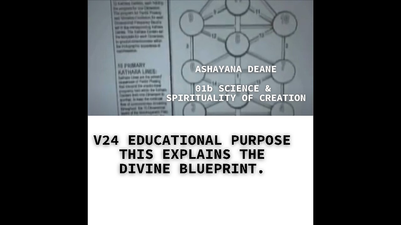 V24 EDUCATIONAL PURPOSE THIS EXPLAINS THE DIVINE BLUEPRINT.