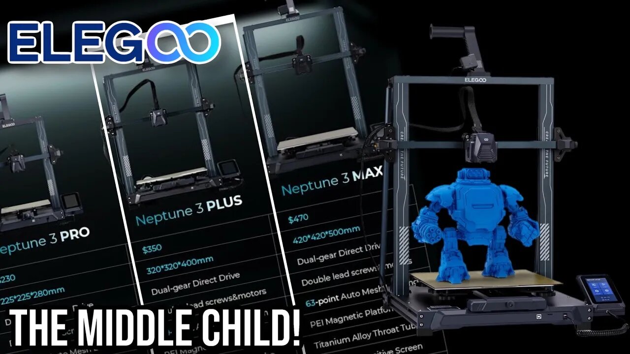 ELEGOO NEPTUNE 3 PLUS - A Bigger 3D Printer