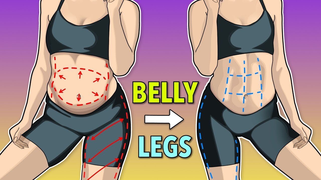 Burn Belly and Leg Fat Effectively with this Intense Lean & Toned Workout