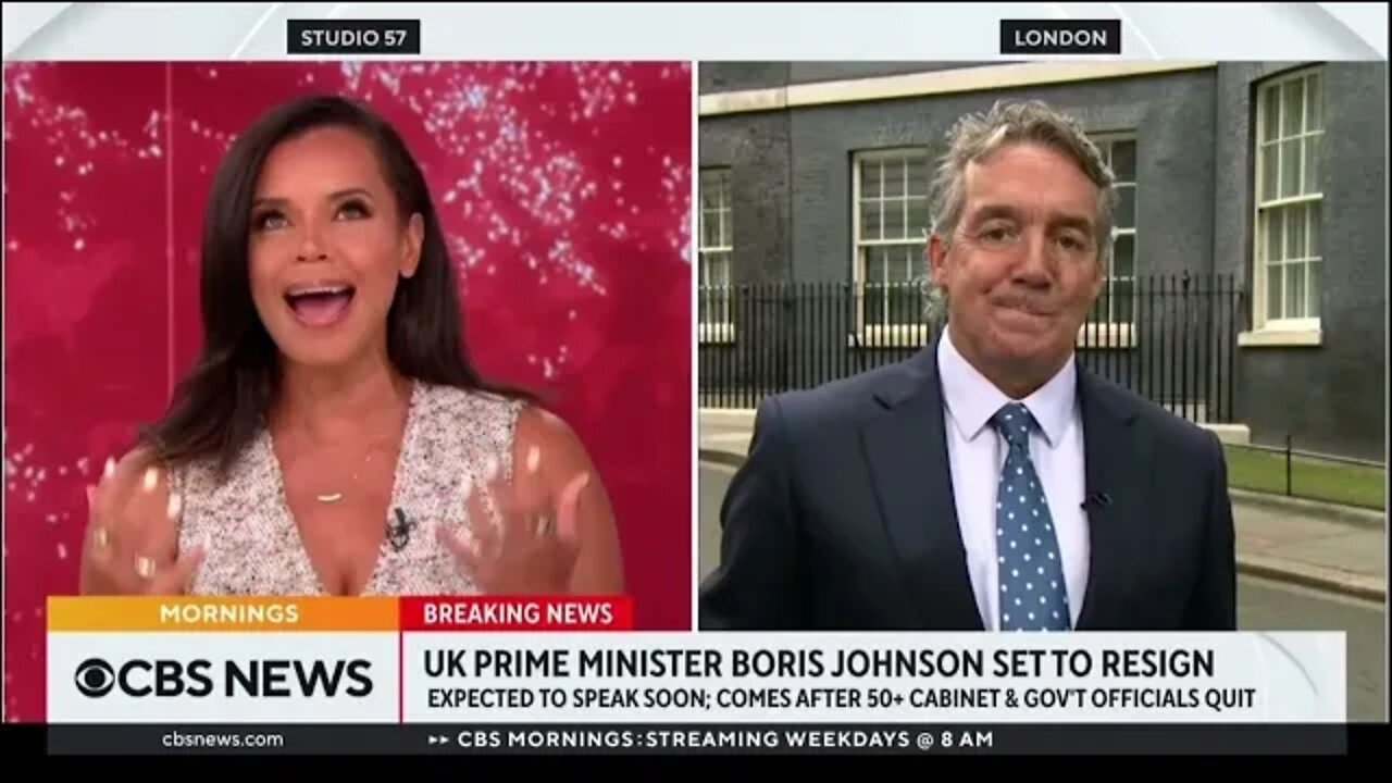 CBS News loses connection with London 07/07/2022