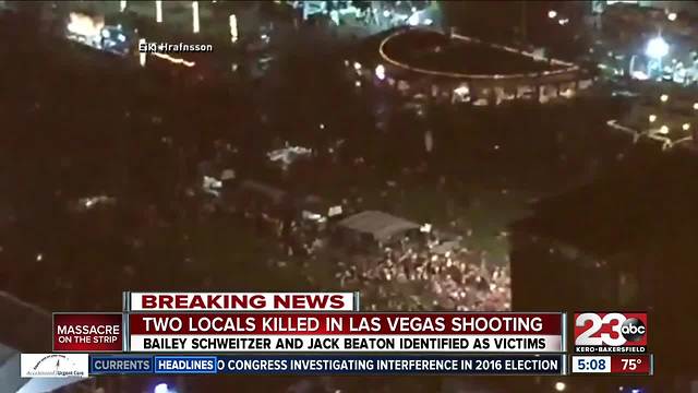 Family and friends mourn the loss of two local residents killed in the Las Vegas mass shooting