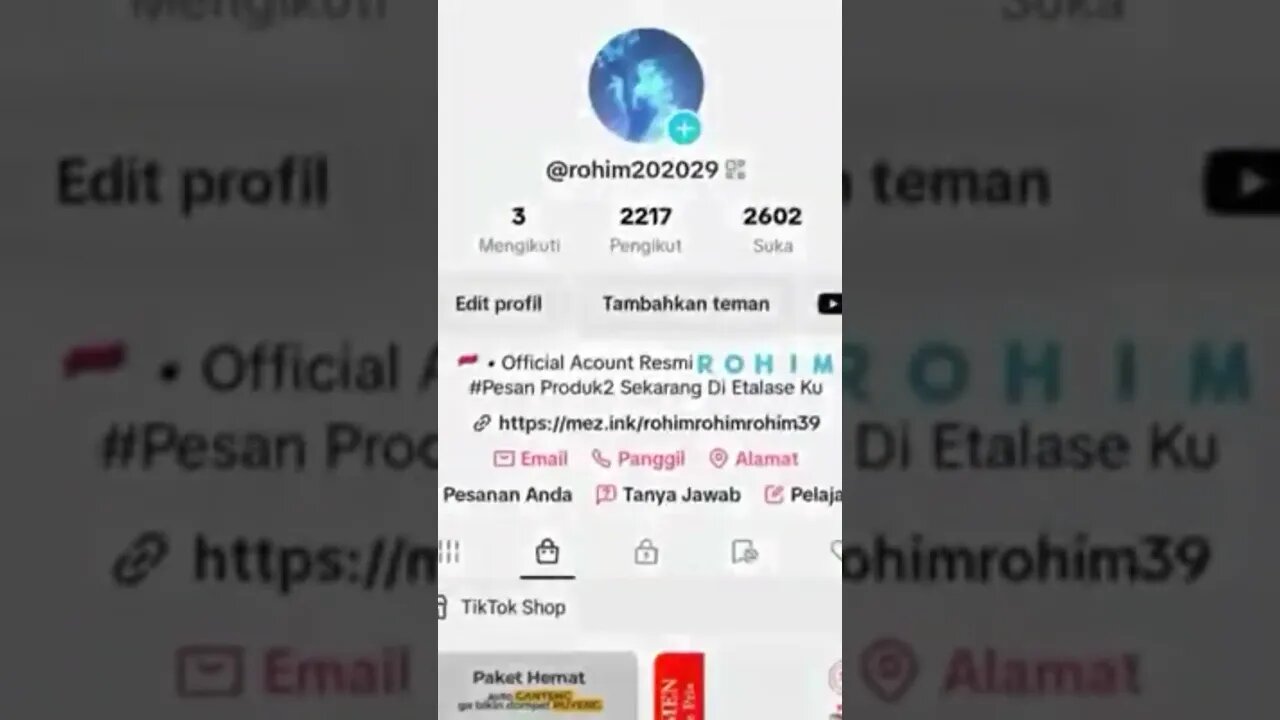 #Rohim | Hasil Komisi Tik Tok Affiliate