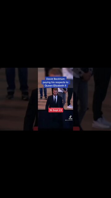 David Beckham pays his respects to Queen Elizabeth II