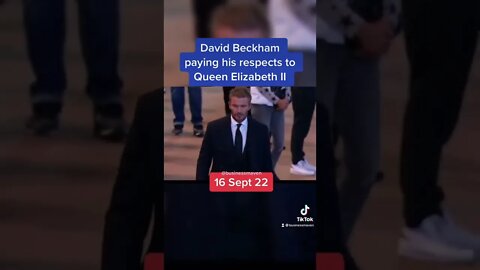 David Beckham pays his respects to Queen Elizabeth II