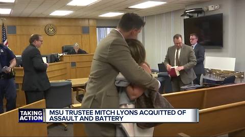 MSU Trustee Mitch Lyons found not guilty of assault