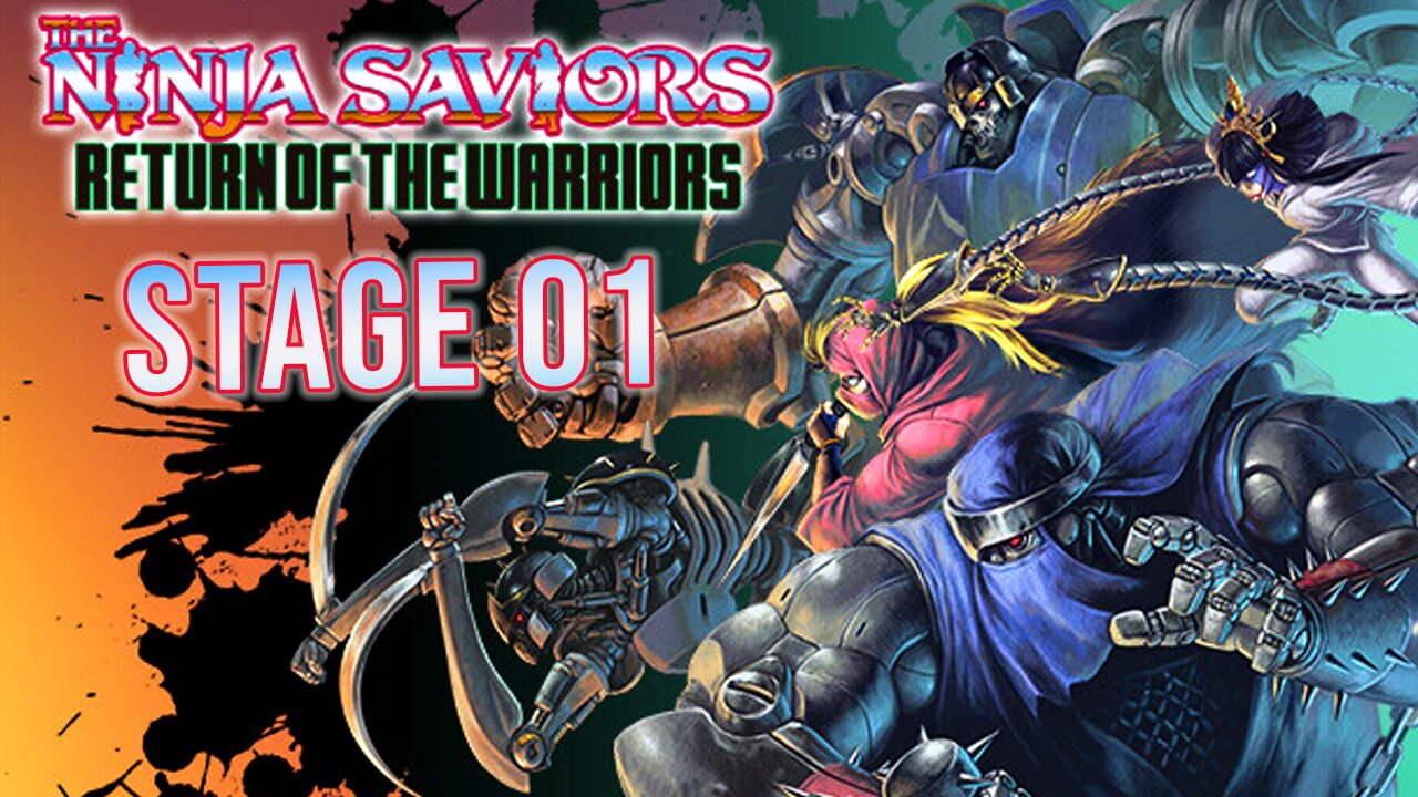 The Ninja Saviors: Return of The Warriors - PC - Walkthrough - Giant Ninja - Stage 01