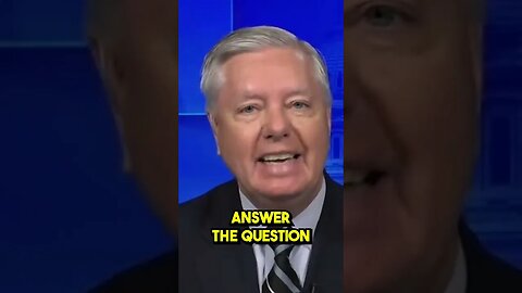 Lindsey Graham COLLAPSES when asked if Trump is innocent #shorts