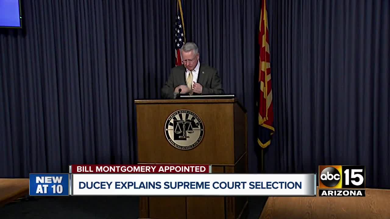 Bill Montgomery appointed to be next Arizona Supreme Court Justice