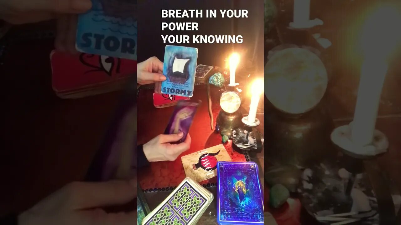 ASMR POWER THOUGH THE STORM🪄🪄🌊🌪⛈🌩CLIAM YOUR NEW POWER-SELF🎇🎆 CARD Sounds and TAROT