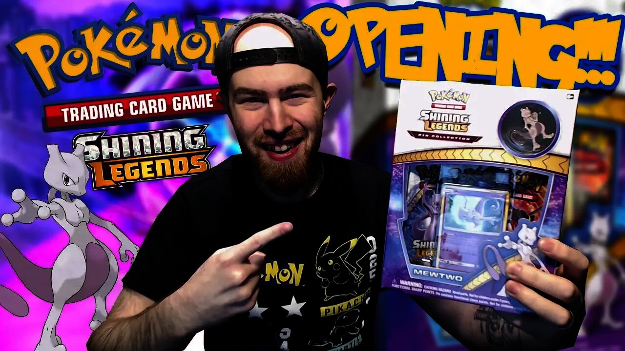 WHAT AN EPIC GX PULL! - Mewtwo Shining Legends Pin Box Opening