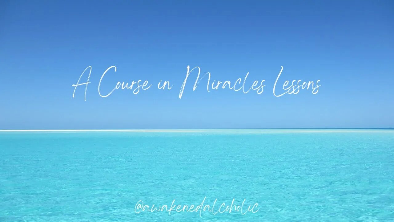 Lesson 112 A course in Miracles