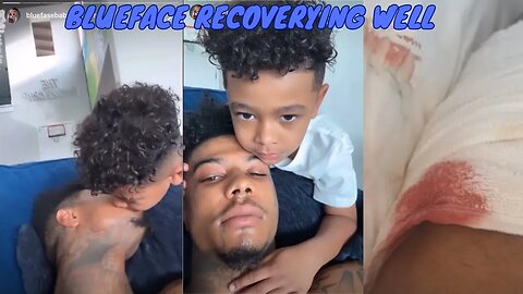 Blueface son REACTS to him GETTING STABBED ‼️🔪😮