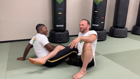 Leg lock defense