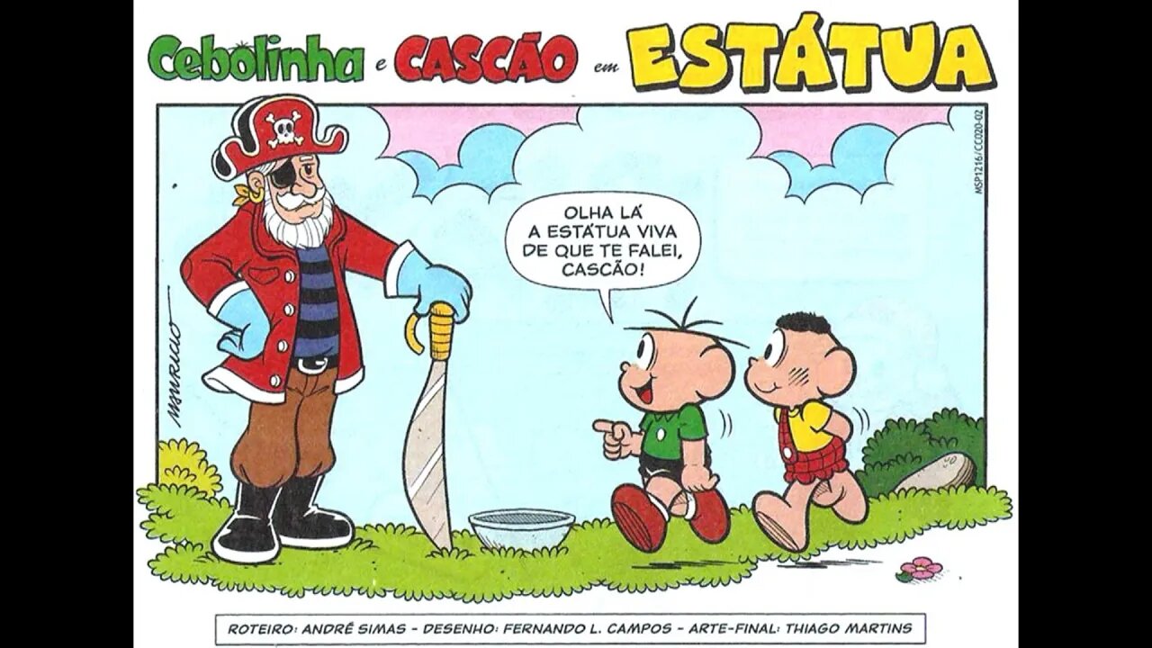 Cebolinha&Cascão em-Estátua | Gibis do Rapha 2