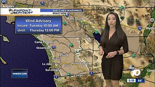 10News Pinpoint Weather with Meteorologist Angelica Campos