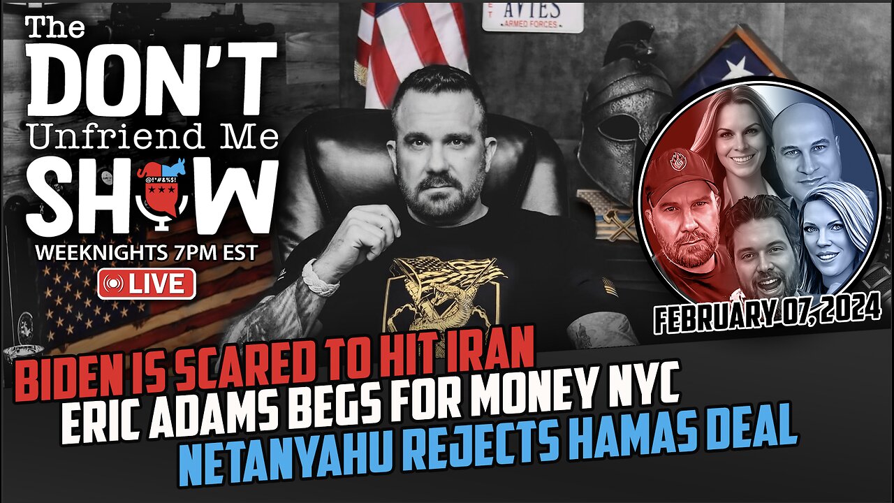 🚨The DUM Show: Biden Won’t Hit Iran // Eric Adams Needs Money For NYC // Netanyahu Rejects Hamas