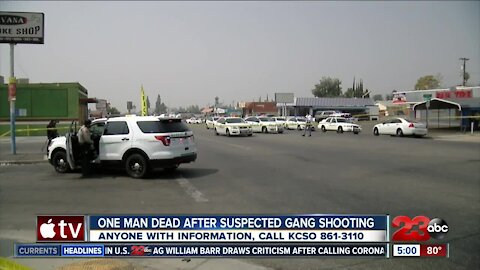 One man dead after suspected gang shooting in East Bakersfield