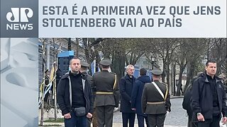 Secretário-geral da Otan faz visita surpresa a Kiev na Ucrânia