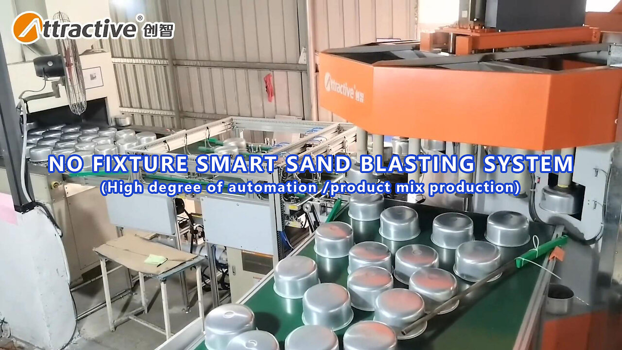 Aluminum Cookware Automatic Sandblasting Machine