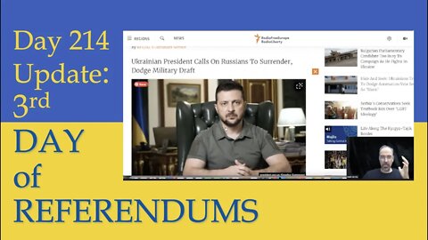 THE THIRD DAY OF SHAM REFERENDUMS | What happened on Day 214 of the Russian invasion of Ukraine