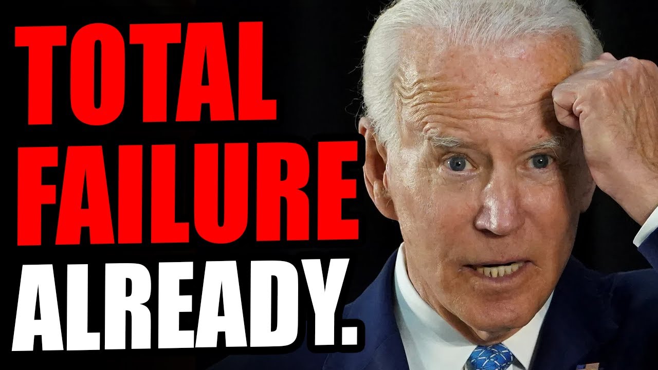 Biden Already A TOTAL FAILURE. Not Off To A Good Start As He ALIENATES More THAN HALF The COUNTRY