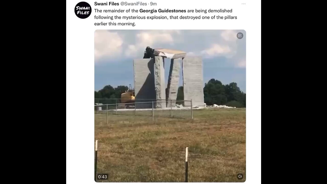Bye Bye Evil Georgia Guidestones!!! 🥳